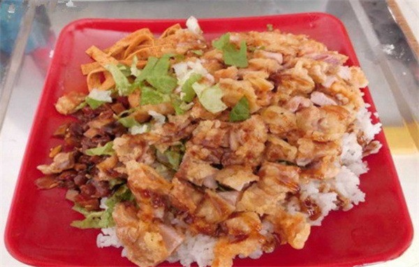 炊事班脆皮鸡烤肉饭